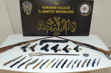 Karaman’da asayiş uygulamalarında 4 tutuklama 