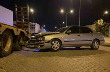 Karaman’da otomobil dorseye çarptı: 1 yaralı 