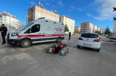 Karaman’da otomobil ile motosiklet çarpıştı 
