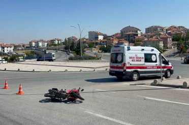 Karaman’da otomobille motosiklet çarpıştı: 1 yaralı 