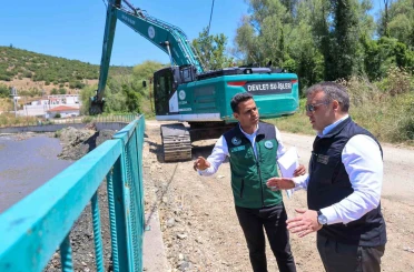 Karasu Çayı’nda taşkın alarmına karşı dev müdahale 