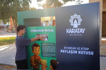 Karatay’da oyuncak ve kitap paylaşım kumbaraları hizmette 