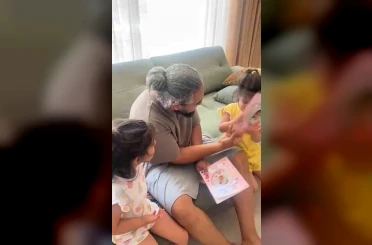 Karneleri karıştıran babanın ikiz kızlarıyla olan diyaloğu kamerada 