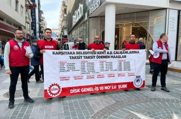 Karşıyaka’da 400 bin TL alacağa 750 TL gıda kartı 