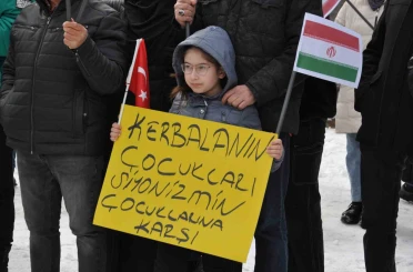 Kars’ta Caferiler İran’a düzenlenen saldırıları kınadı 