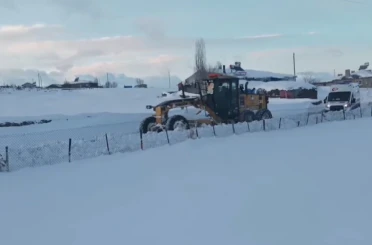 Kars’ta ’kar kaplanları’ndan hayat mesaisi 