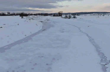 Kastamonu buz kesti: Dereler, barajlar ve göletler dondu 