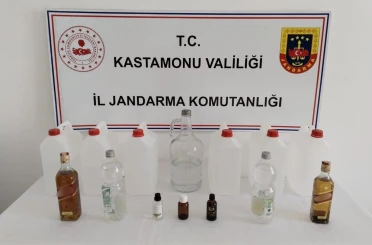 Kastamonu’da jandarmadan sahte içki operasyonu
