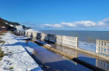 Kastamonu’da dalgalar sahil şeridine zarar verdi 