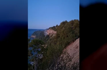 Kastamonu’da ormanlık alana düşen yabancı cismin patlaması sonucu yangın çıktı 