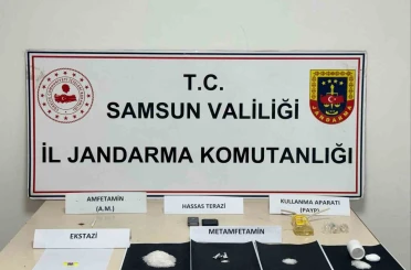 Kavak’ta jandarmadan uyuşturucu operasyonu: 3 gözaltı 