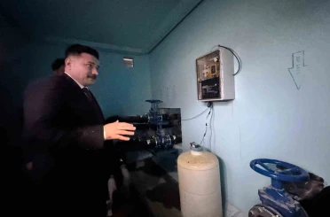 Kaymakam Acar yapımı biten su deposunda incelemelerde bulundu