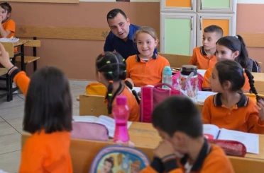 Kaymakam Algın’dan Yeşilova Köyü İlkokulu’na ziyaret