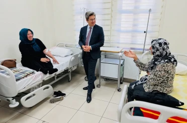 Kaymakam Arıkan hastanede incelemede bulundu 