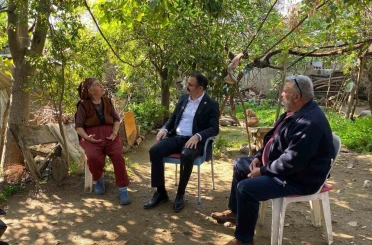 Kaymakam Ateş, vatandaşların evlerine misafir oldu 