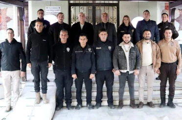 Kaymakam İlhan yeni yılda kolluk kuvvetleri ile bir araya geldi 