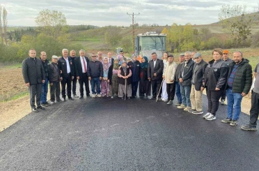 Kaymakam Kılıç köylerdeki asfalt çalışmasını inceledi 