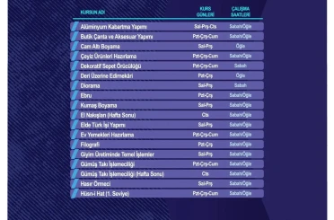 KAYMEK sanat ve mesleki eğitim kurslarına kayıtlar başladı 