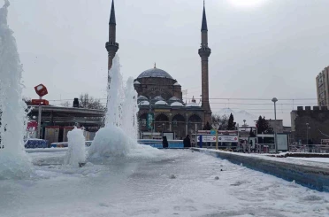 Kayseri buz tuttu: 2 ilçede hava sıcaklığı -23 olarak ölçüldü 