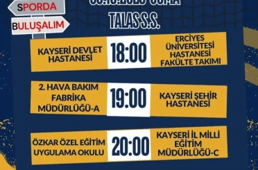 Kayseri’de 3. Kamu Spor Oyunları Voleybol Fikstürü Açıklandı
