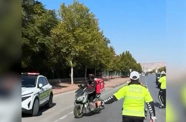 Kayseri’de 356 motosiklet sorgulandı: 7 araç trafikten men edildi 