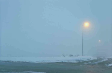 Kayseri’de görüş mesafesine sis engeli 