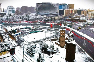 Kayseri’nin en soğuk yeri Pınarbaşı oldu 