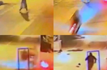 Kaza anı kamerada: Motosikletlinin çarptığı yaya hayatını kaybetti 