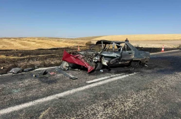 Kaza yapıp yanan aracın sürücüsü hayatını kaybetti 