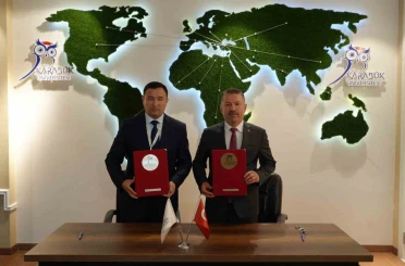 KBÜ ile Alfraganus Üniversitesi arasında akademik iş birliği 