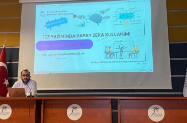 KBÜ’de "Tez Yazımında Yapay Zekâ Kullanımı" semineri düzenlendi