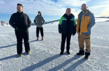 Keltepe kayak festivali öncesi hazırlıklar yerinde incelendi 