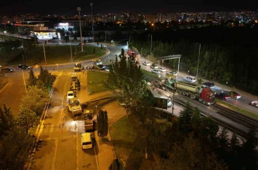 Kerkük bulvarında 14 milyon TL’lik asfalt çalışması 