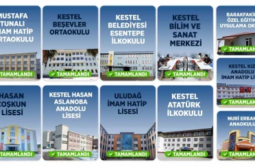 Kestel Belediyesi’nin okullarda bakım mesaisi 