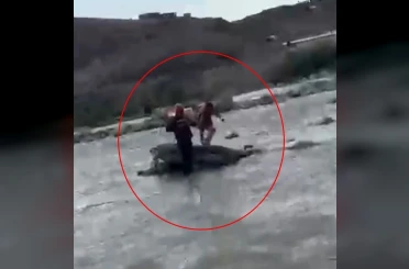 Kezer Çayı’nda mahsur kalan çocuğu AFAD kurtardı 