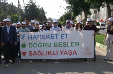 Kilis’te ‘’Halk Sağlığı Haftası’’ kapsamında yürüyüş düzenlendi 
