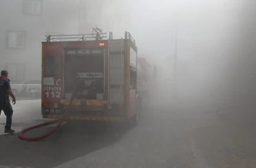 Kilis’te tekstil atölyesinde yangın 
