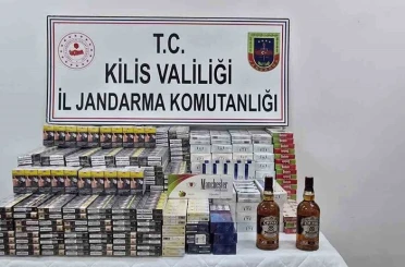 Kilis’te yol kontrolünde kaçak sigara ve alkol ele geçirildi 