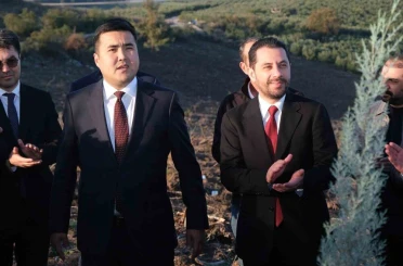 Kırgızistan-Türkiye dostluk ilişkileri fidanlarla kök saldı 