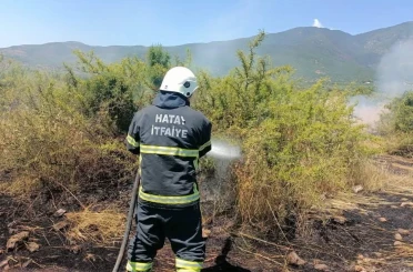 Kırıkhan’da bahçe yangını 