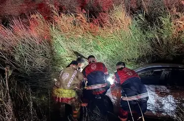 Kırıkhan’da tarlaya uçan otomobilin sürücüsü yaralandı

