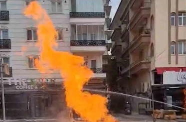 Kırıkkale’de doğal gaz boru hattı patladı, alevler metrelerce yükseldi 