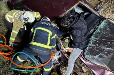 Kırıkkale’de otomobil şarampole devrildi: 4 yaralı 