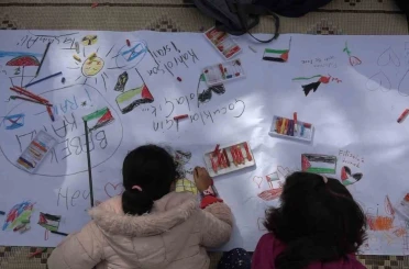 Kırklareli’nde "Filistinli çocuklar için çiz" etkinliği 