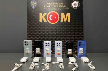 Kırşehir’de kaçak cep telefonu operasyonu 
