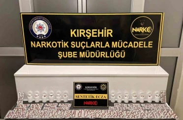 Kırşehir’de polis, bin 387 adet uyuşturucu madde ele geçirdi 