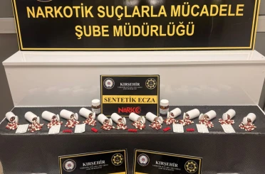 Kırşehir’de uyuşturucu operasyonunda 3 tutuklama 