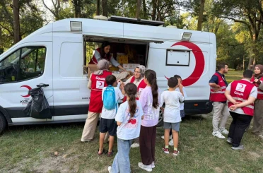 Kızılay çocukların coşkusuna ortak oldu 