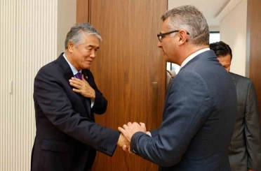 KKTC Cumhurbaşkanı Erhürman, TÜRKSOY Genel Sekreteri Raev’i kabul etti 