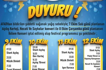 Koçarlı’da festival tarihi ertelendi 
